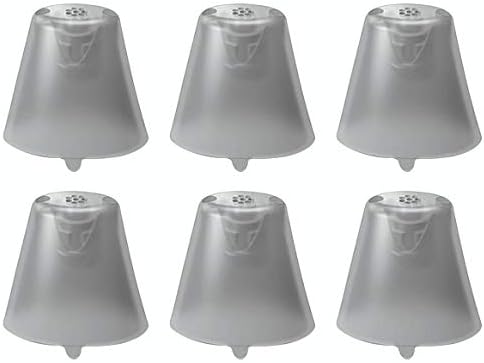 FCS Pack of 6 Click Sleeve for Siemens Signia Silk Primax Click - CIC/ITC (Vented-Small).