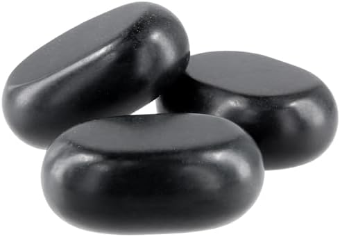 15 Pack Massage Stones, 3 x 2 x 1 Inch Essential hot Stones Rocks Massage for Spa Therapy Relaxation
