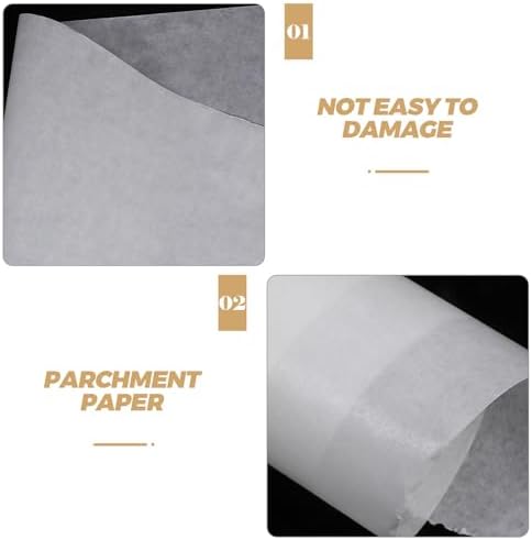 Zerodeko Parchment Baking Paper Roll 30cm X 10m Heat Resistant Non-stick Kitchen Oven Pan Liner for Baking Cookies Biscuits and Roasting