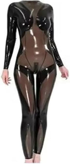 Latex Clothing Latex Rubber Racing Uniform Tights Catsuit