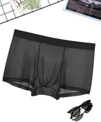 Avidlove Mens Underwear Trunk Breathable Mesh Boxer Briefs Sexy Lingerie Boxer Shorts for Men