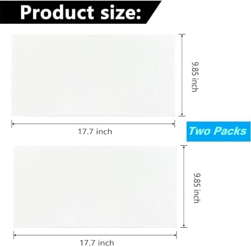 2 Pcs Organic Cotton Flannel for Castor Oil Pack Wrap, Reusable Castor Oil Compress for Stomach, Abdomen, Joints & Other Areas