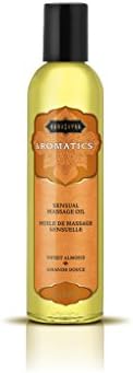 KAMA SUTRA Aromatics Massage Oil Sweet Almond – 2 fl oz Rich Blend of Natural Essential Oils Coconut Oil Almond Oil - Date Night Couples Massage Full Body Massage Oil for Daily Use Body Care