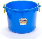 Little Giant® Plastic Muck Tub | Durable & Versatile Utility Bucket with Handles | Muck Bucket | Durable Handles | 40 Quart | Blue