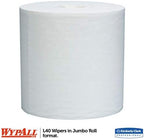KIMBERLY-CLARK PROFESSIONAL* WYPALL L40 Wipers, Jumbo Roll, Perforated, 12 1/2 x 13 2/5, White, 750/Roll