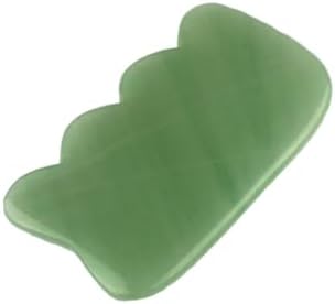 FOMIYES Aventurine Gua Sha Board for Spa and Acupuncture Natural Stone Massaging Tool Skin Care Scraping Massage Tool for Relaxation and Stress Relief