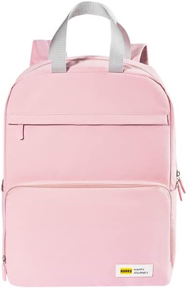 Folding Bag Backpack Portable Large Capacity Backpack for Travel Lightweight Storage Bag for Men Women Outdoor Travel (Pink)