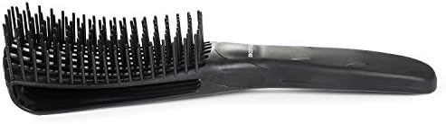BESTOOL Detangling Brush, Detangler Brush for Natural Black/ Curly Hair Afro 3/4abc Texture, Faster n Easier Detangle Wet or Dry Hair with No Pain (Black)