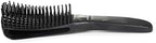 BESTOOL Detangling Brush, Detangler Brush for Natural Black/ Curly Hair Afro 3/4abc Texture, Faster n Easier Detangle Wet or Dry Hair with No Pain (Black)