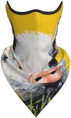 Cute Pig Green Grass On Yellow Reusable Face Cover Bandana Neck Gaiter Breathable Outdoor Balaclavas