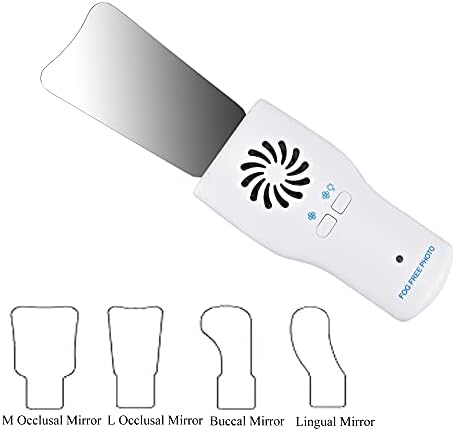 XUX Dental Automatic Anti-Fog Mirrors for Oral Photography Reflector Glass Defog Mirrors Orthodontic for Buccal oOcclusal Lingual