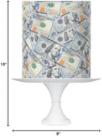 Money Edible print cake wrap topper icing sheet 8x10in, 100 dollars bill topper