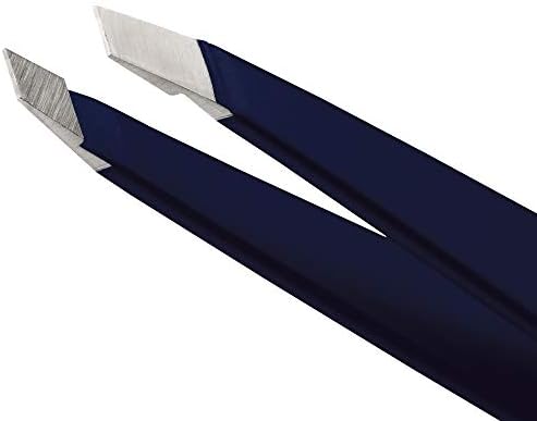 Tweezerman Exclusive Evening Blue Slant Tweezer - Hair Removal Tweezers, Stainless Steel
