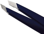Tweezerman Exclusive Evening Blue Slant Tweezer - Hair Removal Tweezers, Stainless Steel