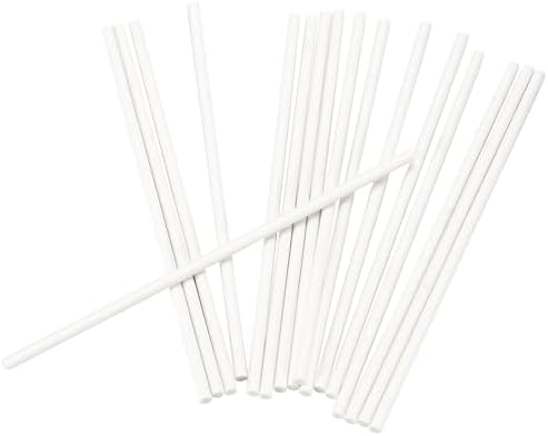 JEUIHAU 2000 PCS 6 Inches Lollypop Sticks,Paper Treat Stick, White Lollypop Sticks, Treat Lollipop Sticks for Candy,Cookie, Cake Pops Chocolate