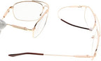 Eyekepper Mens Womens Memory Titanium Reading Glasses Bendable Bridge And Temple Readers (Gold,+1.25)
