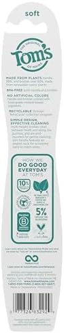 Tom's of Maine Naturally Clean Toothbrush, Soft, 4-Pack