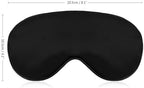 Custom Eye Mask Personalized Add Your Picture Logo Text Logo Sleep Mask Customized Blindfold Sleep Eye Cover with Adjustable Strap for Full Night's Sleep, Travel and Nap Black