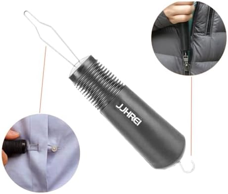 2 Pack Button Hook and Zipper Pull Helper - Dressing Button Aid Assist Tool for Arthritis Disabled Elderly - 2 in 1 Dressing Aids Tool
