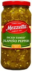 Mezzetta Diced Tamed Jalapeno Peppers, Medium Heat | Kosher, Gluten Free, Keto | 16 Fluid Ounce Jar (Pack of 6)