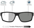 Sports Transition Readers Sunglasses Wrap Around Readers Photochromic Bifocal Reading Glasses For Men and Women