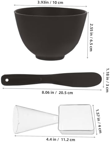 Facial Mask Bowl Stick Set Complete Mask Making Kit Smooth Surface Salon Supplies