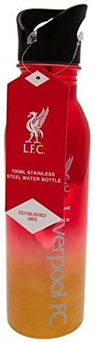 Liverpool F.C. 700ml Stainless Steel UV Coated Sports Bottle, Red/Gold