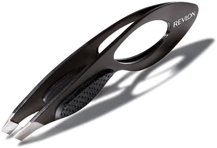 Revlon Comfort and Control Tweezer, Easy to Use Eyebrow Tool with Wide Grip, 1 count