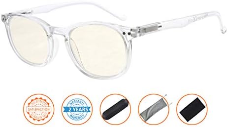 CessBlu Blue Light Filter Computer Reading Glasses UV420 Protection Readers for Women and Men