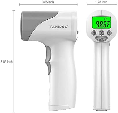 Medical Grade Heavy Duty Touchless Infrared Forehead Thermometer, for Adults & Baby Thermometer Gun, Instant Results