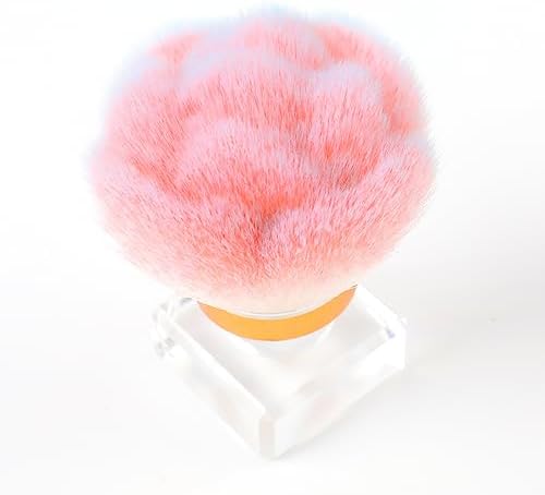 ANGNYA Nail Dust Brush, Pink Rose Soft Duster Brush Art Dust Powder Remover Makeup Manicure Brushes Clean Up Tools for Acrylic Nails