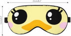 Duck Sleep Eye Mask Funny Duck Crayon Color Men Women Sleep Mask with Adjustable Strap Eye Cover Eye Shade for Travel, Nap,Meditation