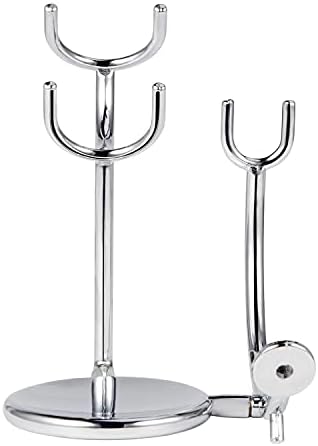 Grandslam Shaving Razor and Brush Stand, Stainless Steel Shaving Razor Holder, Compatible with Long and Short Handle Safety Razor, Straight Razor and Barber Razor