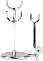 Grandslam Shaving Razor and Brush Stand, Stainless Steel Shaving Razor Holder, Compatible with Long and Short Handle Safety Razor, Straight Razor and Barber Razor