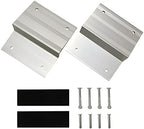 MaxxHaul Aluminum Ramp Top Kit 2 Pack Turns 2x8 Boards into Utility Loading Ramps 1400 lb Capacity with Non‑Skid Surface and Tailgate Protective Pads (80439)