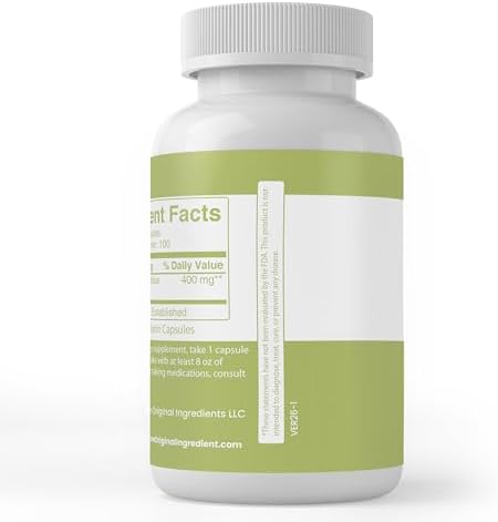 PURE ORIGINAL INGREDIENTS Yacon Root, (100 Capsules) Always Pure, No Additives Or Fillers, Lab Verified