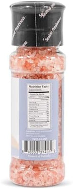 Himalayan Secrets Pink Salt Coarse Grinder - Natural Gourmet Cooking Salt, Kosher Certified, Unrefined, Mineral Rich, Bold Flavor, No Additives, Refillable Container with Ceramic Mill (8 oz)