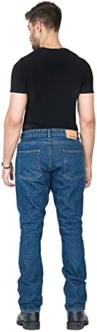 WICKED STOCK Men's Riding Pants with CE LEVEL2 Armor - Dark Blue