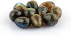 CRYSTALIS 10pcs Natural Labradorite Eggs 10mm+, Loose Gemstone, Wholesale Bulk Cabochons, Jewelry Making Supply, Chakra Healing Polished Stones, Wire Wrapping, DIY, Gem Collection