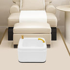 Acrylic Foot Bath Tub 15L, Large Spa Pedicure Basin with Pull-Out Shower Head, Hot & Cold Water Connect, Easy Foot Drain Valve for Home or Salon Relaxation