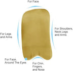 Youngme Ox Horn Scraping Massage Tool, Gua Sha Facial Tool Natural Message Board for Body, Neck, Face (4mm Thick)
