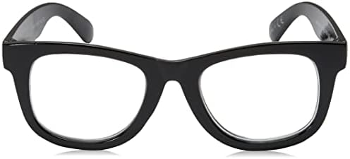 Betsey Johnson womens Thea Blue Light Glasses Reading Glasses, Shiny Black, 142mm
