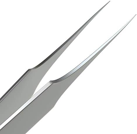 Ingrown Hair Tweezers | Pointed Tip | Precision Stainless Steel | Extra Sharp and Perfectly Aligned for Ingrown Hair Treatment & Splinter Removal For Men and Women | By Tweezees