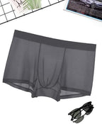 Avidlove Mens Underwear Trunk Breathable Mesh Boxer Briefs Sexy Lingerie Boxer Shorts for Men