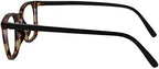 OPULIZE BEX Reading glasses for Women Men, Large Designer Style Sturdy frame with Spring Hinges,Matt Brown Tortoiseshell With Black Arms +2.5 (Pack of 1)