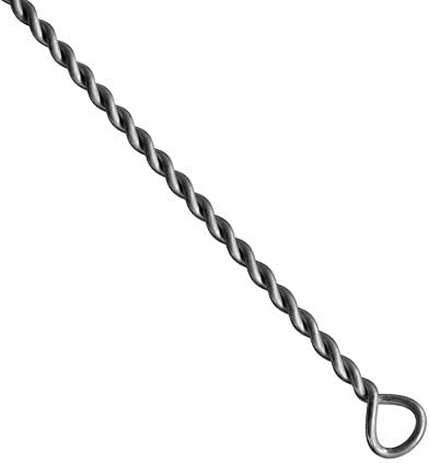 EISCO Curved, Flask Cleaning Brush, 15" - Twisted Stainless Steel Wire Handle - Ideal for Labware, Glassware, Beakers, Bottles, Jars, Cups, Vases up to 6.25" Diameter