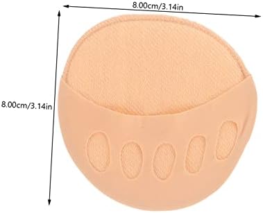 minkissy 5pairs Invisible Forefoot Socks for Women Half Palm Toe Socks Non-slip Design for Sandals and Heels Comfortable and Durable Black White Nude Purple and Pink