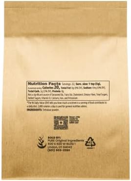 Pure Original Ingredients Trehalose (4 oz) Sugar Substitute, Natural Sweetener, Drinks & Baking