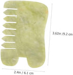 Beaupretty 1pc Nature Jade Scraping Board Face Tool for Enhanced Circulation Skincare Absorption Massaging Plate for Friends Family