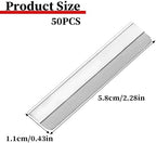 Straight Razor Blades, 50 Pcs Stainless Steel Brow Razor Single Edge Disposable Safety Razors Blades Eyebrow Trimmer Facial Hair Removers Shaving Tools for Men and Women